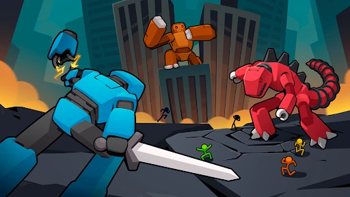 Gameplay screenshot 1 from MechaStick Fighter - Action game